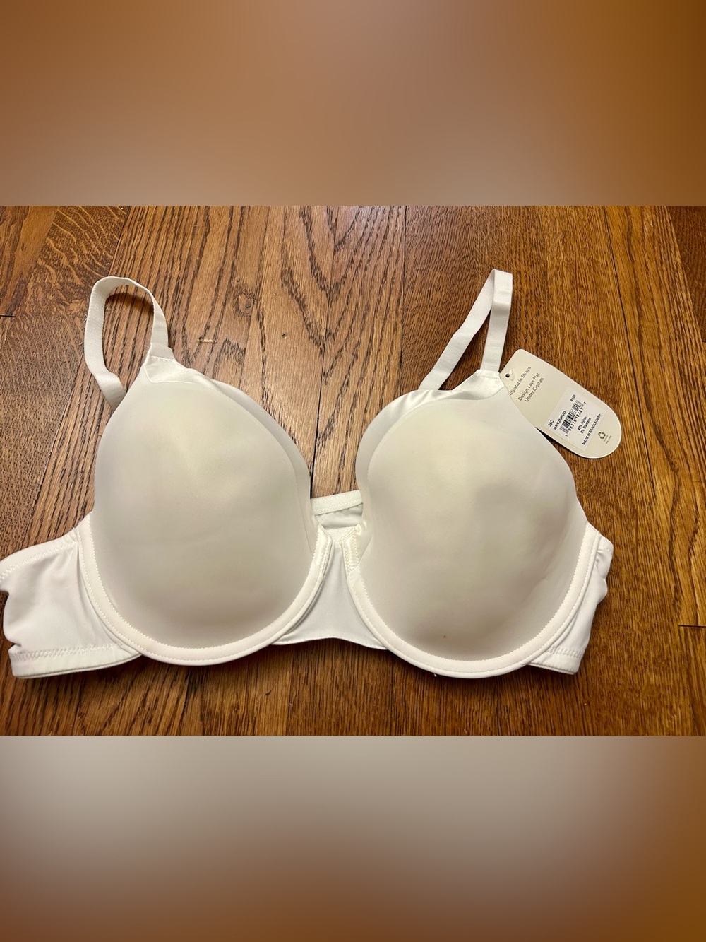 Warner's White Molded T-Shirt Bra with Light Padding